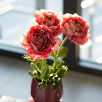 položky Umelý ranunculus ako kytica pre elegantnú a nenáročnú dekoráciu, 51 cm, 3 kusy
