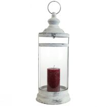 položky Deco Lucerna Shabby Chic Lucerna Biely kov Ø15cm V46cm