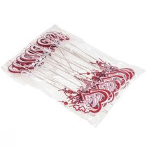 položky Kvetinová zátka dekoratívna zátka "Love" Valentín 25,5 cm 16 ks