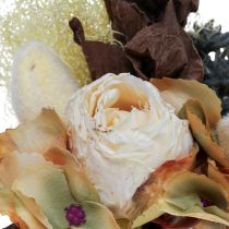 položky Umelá kytica ruža hortenzia suchého vzhľadu vintage dekorácia 38cm