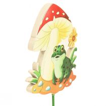 položky Ozdobné zátky drevené kvetinové zátky dekorácia žaba 6,5cm 18ks