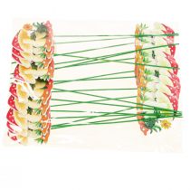 položky Ozdobná zátka drevená kvetinová zátka dekorácia žaba 6,5cm 18 ks