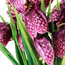 položky Fritillaria fialová kockovaná doska kvety umelé kvety 28cm 6 ks