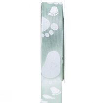 položky Darčeková stuha dekorácia na detské nôžky krstná zelená 25mm 16m