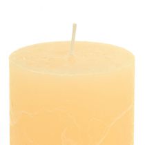 položky Sviečky marhuľová svetlá farba stĺpové sviečky 60×100mm 4ks