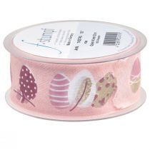 položky Darčeková stuha Veľkonočná ozdobná stuha Kraslice ružová 40mm 20m