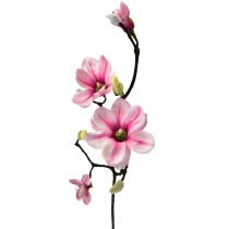 položky Umelý kvet Magnolia Konár Magnolia Umelá ružová 59cm 3ks