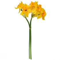 položky Dekorácia narcisy umelé kvety žlté narcisy 38cm 3 ks