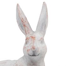 položky Sediaci králik dekoračný králik umelý kameň bielohnedý 15,5x8,5x22cm