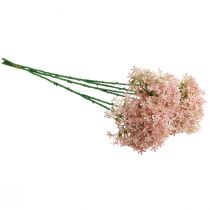 položky Ozdobný kvet Wild Allium umelý ružový 70cm 3ks