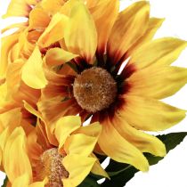položky Umelé slnečnice ozdobné kvety žlté 79cm 3ks