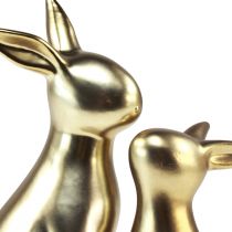 položky Veľkonočné zajačiky keramický zlatý zajačik mama 20/13 cm sada 2 ks