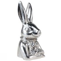 položky Ozdobný veľkonočný zajačik Strieborné keramické ozdobné poprsie zajačika V23cm