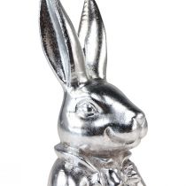 položky Ozdobný veľkonočný zajačik Strieborné keramické ozdobné poprsie zajačika V23cm