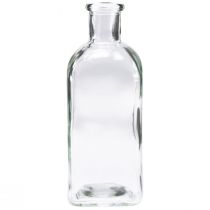 položky Dekoračné fľaše Hranaté mini vázy Sklenené číre 7x7x18cm 6ks