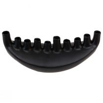 položky Váza Dekorácia keramický lodný stôl Čierna Abstrakt Modern V15cm