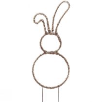 položky Veľkonočná dekorácia zajačika ozdobná zátka zajačik kovový prírodný V36cm 4ks