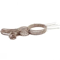 položky Veľkonočný zajačik dekoratívna zátka králik kov prírodný H36cm 4 ks