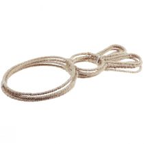 položky Veľkonočný zajačik dekoračná slučka prírodná Veľkonočná dekorácia zajačik 20×40cm 4 ks