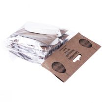 položky Veľkonočné vajíčka na zavesenie medovníkové vajíčka biele oranžové 8cm 6 ks