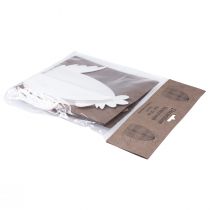 položky Dekorácia Kuriatko Biely Pomaranč Medovníkové figúrky Veľká noc 19×12×20cm 2 ks