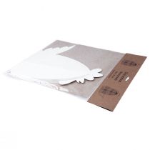 položky Dekoračná papierová dekorácia kura z medového plástu biela 28,5x15,5x30cm