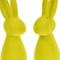 položky Flocked Easter Bunnies Žlto-zelený – 2. výber – 8×10×29cm 2 ks