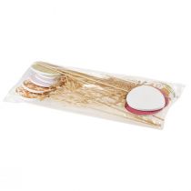 položky Dekorácia na veľkonočné vajíčka, kvetinová zátka Veľkonočné drevo, veľkonočná zátka 31,5cm 12ks