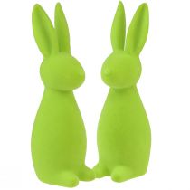 položky Húpané zajačiky jablko zelené – 2. výber – Veľkonočná dekorácia na stôl 8×10×29cm 2 kusy