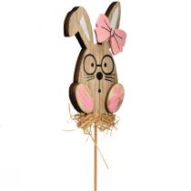 položky Kvetinová zátka drevený veľkonočný zajačik s pohármi 8,5cm 12ks
