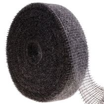 položky Jutová stuha sieťovaná stuha dekoračná stuha jutová hnedá taupe 5cm 40m