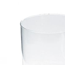 Článok Sklenená váza sklenený valec váza na kvety sklenená dekorácia V15cm Ø15cm