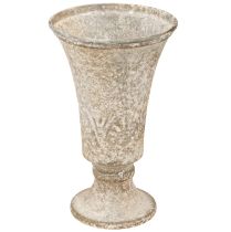 položky Starožitný kovový kalich, ozdobný kalich, vintage váza, Ø11cm, V17,5cm