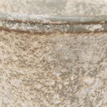 položky Starožitný kovový kalich, ozdobný kalich, vintage váza, Ø11cm, V17,5cm