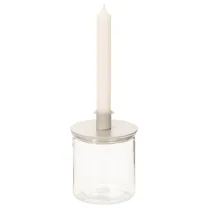 Článok Sklenený držiak na čajové sviečky, okrúhly, číre sklo, univerzálny, 12 cm, 2 kusy