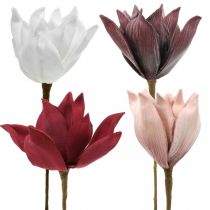 položky Magnólia umelý kvet na paličke Ø10cm Pena 6ks Rôzne farby