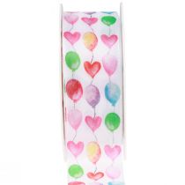 položky Darčeková stuha farebné balóniky narodeninová dekorácia 40mm 15m