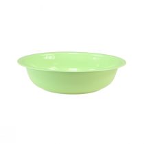 položky Ozdobná miska kovová smaltovaná miska zelená limetková 25cm