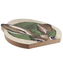 položky Veľkonočná dekorácia drevený zajačik dekorácia prírodná farba 33cm×45cm