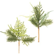 Článok Umelá jedľová vetvička na slávnostnú dekoráciu, 22 cm, 2 kusy