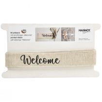 položky "Vitajte" stuha dekorácia na dvere ozdobná stuha na veniec na dvere 30mm 7m