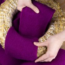 položky Vlnená stuha z plsti, fuchsiová, 15 cm x 5 m, na dekoráciu a tvorenie