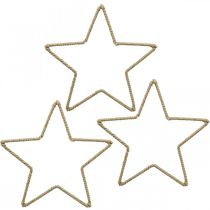 položky Adventná dekorácia, vianočná dekorácia hviezda, dekoračná hviezda juta Š15,5cm 8 kusov