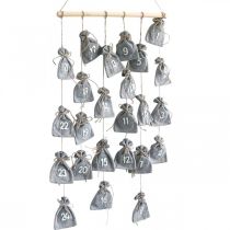 položky Adventný kalendár na vyplnenie adventného dekoračného vrecka V110cm