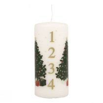 položky Adventný kalendár sviečka Vianočná sviečka biela 150/65mm