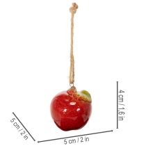 položky Jesenná dekorácia jablko keramická na zavesenie 5cm 4ks