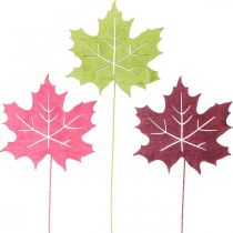položky Jesenný záhradný kolík javorový list drevo Š9,5cm D31cm 12ks