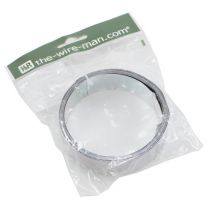 položky Plochý hliníkový drôt, strieborný, 30 mm x 3 m - kvetinársky drôt, dekoračný drôt, remeselný drôt, hliníkový drôt, ohybný drôt