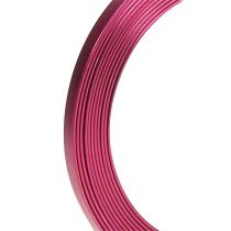 položky Hliníkový plochý drôt ružový 5 mm x 1 mm 2,5 m