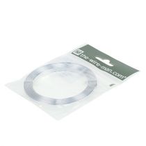 položky Hliníkový plochý drôt strieborný 5mm x 1mm 2,5m